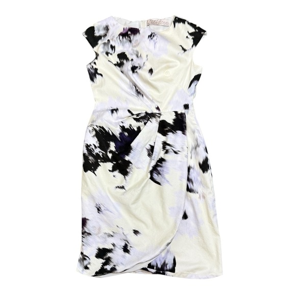 Lela Rose Watercolor Drape Front Dress - Picture 2 of 7